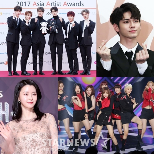 (왼쪽 위부터) 아스트로, 옹성우, 위키미키, 헬로비너스 나라 /사진=스타뉴스