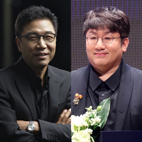(왼쪽부터) 이수만, 방시혁 /사진=SM엔터테인먼트, 스타뉴스