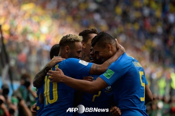 브라질 대표팀./AFPBBNews=뉴스1
