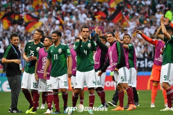 멕시코 대표팀./AFPBBNews=뉴스1