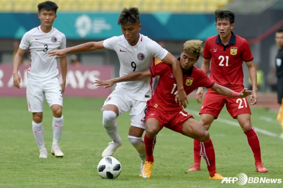 홍콩 U-23과 라오스 U-23 경기. / 사진=AFPBBNews=뉴스1
