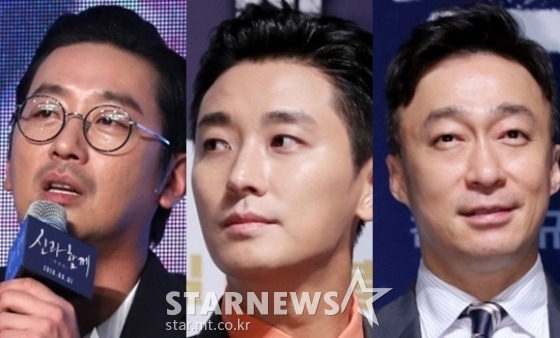 하정우, 주지훈, 이성민 / 사진=스타뉴스