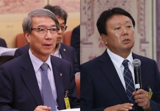 정운찬(왼쪽) KBO 총재와 선동열 야구대표팀 전임감독. /사진=뉴스1