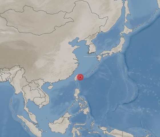 대만에서 규모 5.9의 지진이 발생했다. /사진=기상청 홈페이지
