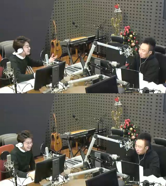 방송인 김태진(왼쪽), 개그맨 박명수 /사진=KBS 라디오 쿨FM \'박명수의 라디오쇼\' 보이는 라디오 방송화면 캡처