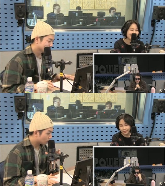 가수 샘김, 권진아(오른쪽) /사진=SBS 라디오 파워FM '최화정의 파워타임' 보는 라디오 방송화면 캡처