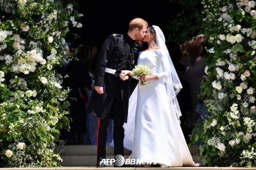 메건 마클과 해리왕자의 결혼식 /AFPBBNews=뉴스1