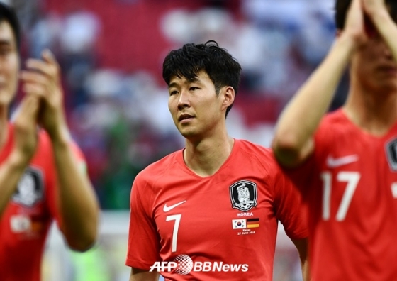 손흥민. /AFPBBNews=뉴스1<br /><br />
<br /><br />
