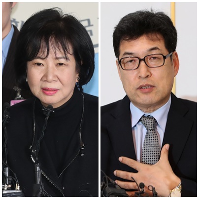 손혜원(왼쪽) 의원-전명규 교수.  /사진=뉴스1