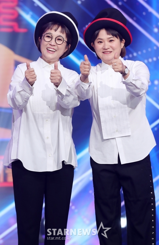 송은이(왼쪽)와 김신영 /사진=김휘선 기자 
