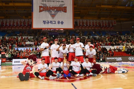 울산 현대모비스 정규리그 우승. / 사진=KBL 제공