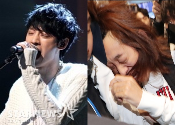 지난 2012년 엠넷 &#039;슈퍼스타K4&#039; 당시 정준영(왼쪽)과 12일 인천국제공항 입국 모습 /사진=스타뉴스, CJENM
