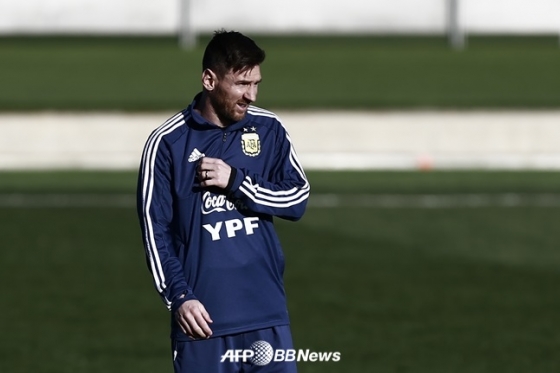 아르헨티나 대표팀에 복귀한 메시./AFPBBNews=뉴스1