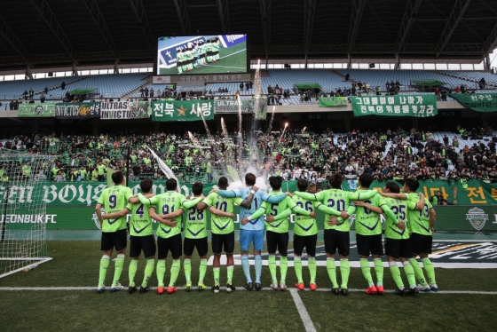 전북 선수들. /사진=프로축구연맹 제공