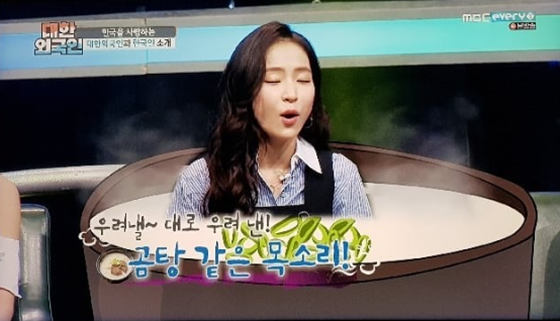 홍자./사진=홍자 인스타그램(MBC 에브리원 \'대한외국인\' 방송화면)