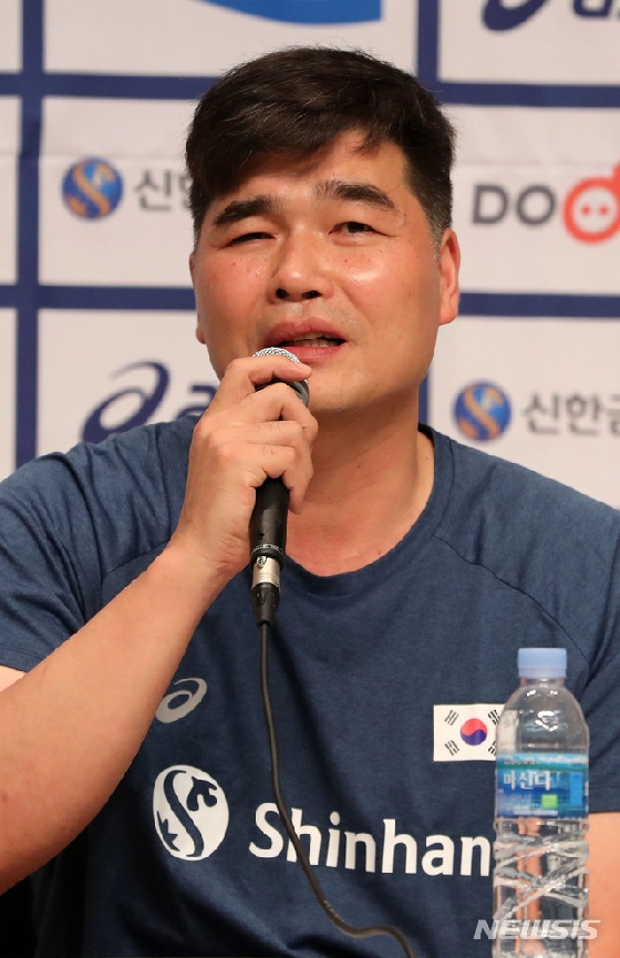 임도헌 남자배구대표팀 감독./사진=뉴시스<br /><br />
