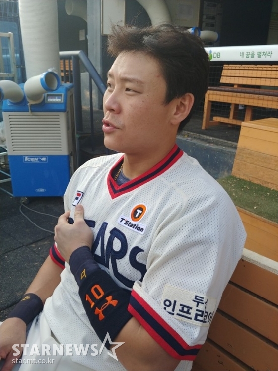 1일 삼성전에서 결승타 포함 2안타 3타점을 만든 두산 베어스 박세혁. /사진=김동영 기자