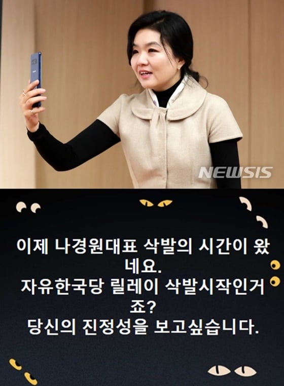 류여해 전 자유한국당 최고위원./사진=뉴시스, 류여해 페이스북 