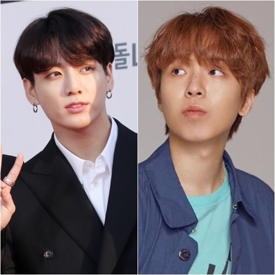 정국(왼쪽)과 해쉬스완 /사진=스타뉴스, 해쉬스완 인스타그램