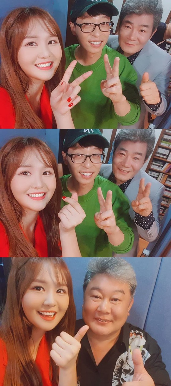 윤수현, 유재석, 진성(왼쪽부터) /사진=윤수현 인스타그램