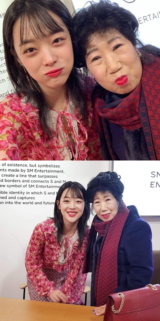 故 설리, 박막례 할머니(오른쪽) /사진=박막례 할머니 인스타그램