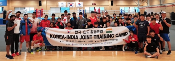 2019 복싱 개발도상국(인도) 선수 초청 합동훈련. /사진=대한체육회