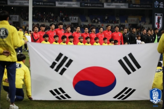 한국의 일본전 베스트11. /사진=대한축구협회 제공