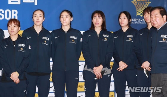 여자농구 대표팀. /사진=뉴시스