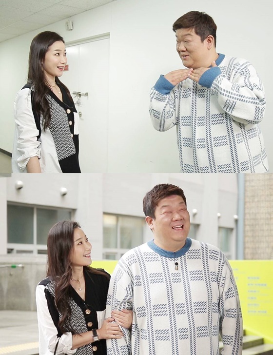 김하영(왼쪽)과 유민상./사진제공=KBS 2TV
