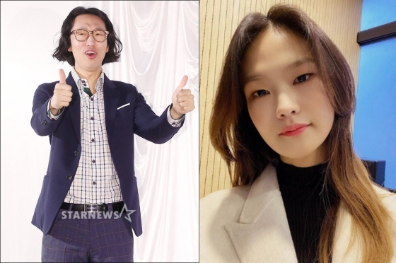 좌 개그맨 김경진 우 모델 전수민 /사진=홍봉진 기자, 전수민 인스타그램