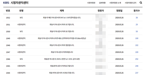 /사진=KBS 시청자권익센터 시청자청원