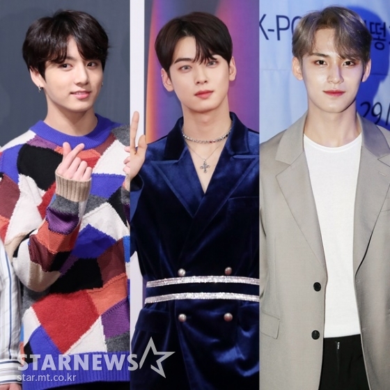 (왼쪽부터) 정국, 차은우, 민규 /사진=스타뉴스