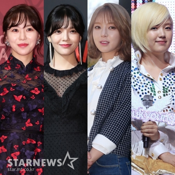 (왼쪽부터) AOA 멤버 민아, 지민, 초아, 유경 /사진=스타뉴스
