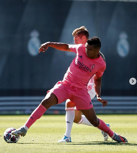 레알 마드리드의 핑크 유니폼이 맨체스터 시티전을 통해 공개된다. /사진=레알 마드리드 공식 인스타그램