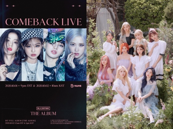 블랙핑크(왼쪽), 트와이스 /사진제공=YG엔터테인먼트, JYP엔터테인먼트