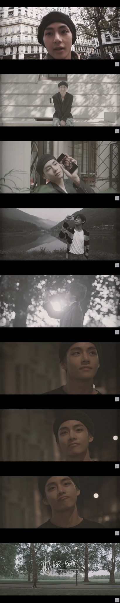 방탄소년단 뷔 \'윈터베어\'(Winter Bear by V) 뮤직비디오 화면 캡쳐