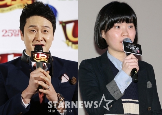 김원효, 박지선/사진=이기범 기자, 임성균 기자