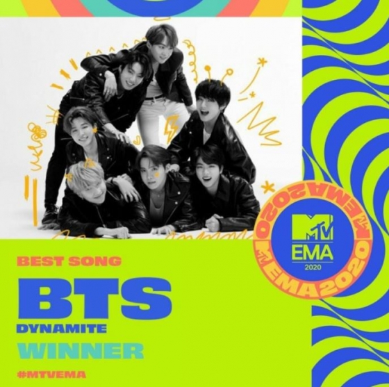  방탄소년단 2020 MTV 유럽 뮤직어워드 4관왕 위업[공식]- 스타뉴스  방탄소년단 2020 MTV 유럽 뮤직어워드 4관왕 위업[공식]- 스타뉴스