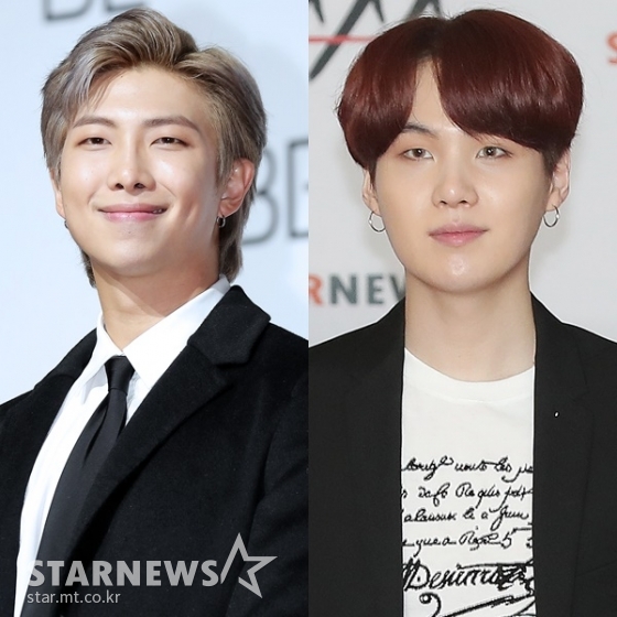 (왼쪽부터) RM, 슈가 /사진=스타뉴스