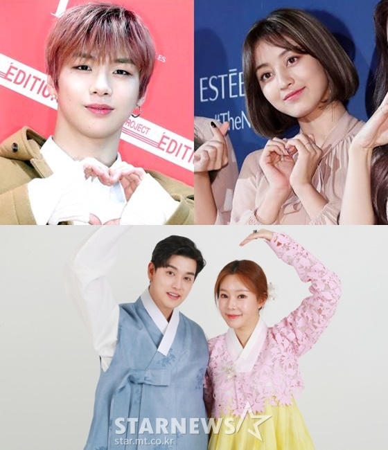 강다니엘,트와이스 지효, 일라이, 지연수/사진=스타뉴스