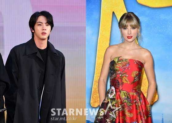 방탄소년단 진(BTS JIN)과 테일러 스위프트(Taylor Swift) /AFPBBNews=뉴스1=스타뉴스