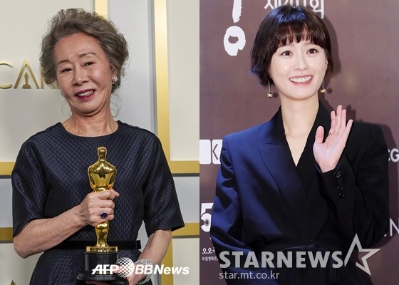 윤여정, 정유미 /AFPBBNews=뉴스1, 김창현 기자 chmt@