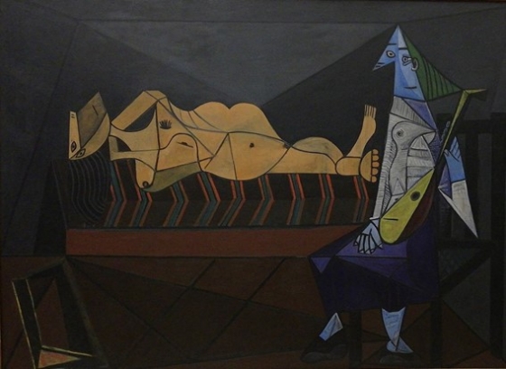 파블로 피카소(Pablo Picasso), '새벽의 연주자(L'Aubade)', 1942.  사진제공= Wisi eu via Wikimedia Commons.  