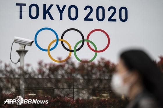 도쿄 시내에 게시된 2020도쿄올림픽 배너.  /AFPBBNews=뉴스1