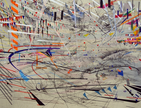 줄리 머레투(Julie Mehretu), '스테디아 I(Stadia I)', 2004. 사진제공= Allie_Caulfield via Flickr/Creative Commons.