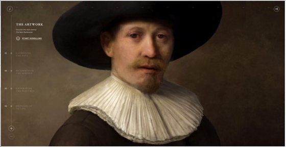 '넥스트 렘브란트(The Next Rembrandt)', 2016.  사진제공= ING Group via Flickr/Creative Commons.