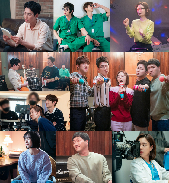 tvN '슬기로운 의사생활 시즌2' 비하인드 스틸./사진제공=tvN