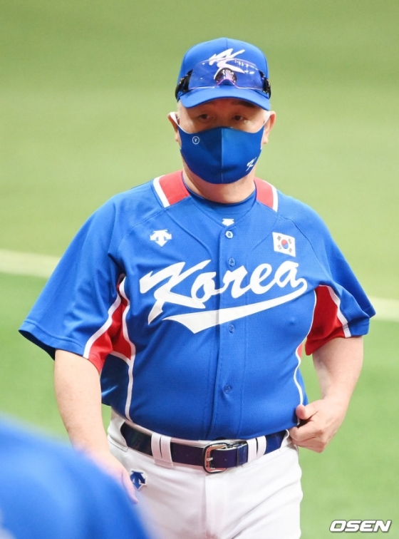 김경문 한국 야구 대표팀 감독. 