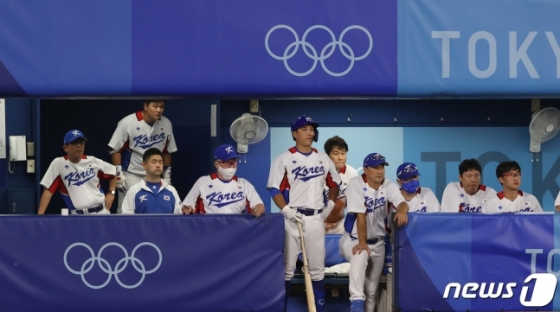 2020 도쿄올림픽에 참여한 한국 야구 국가대표팀./사진=뉴스1