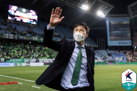 김상식 전북현대 감독. /사진=한국프로축구연맹